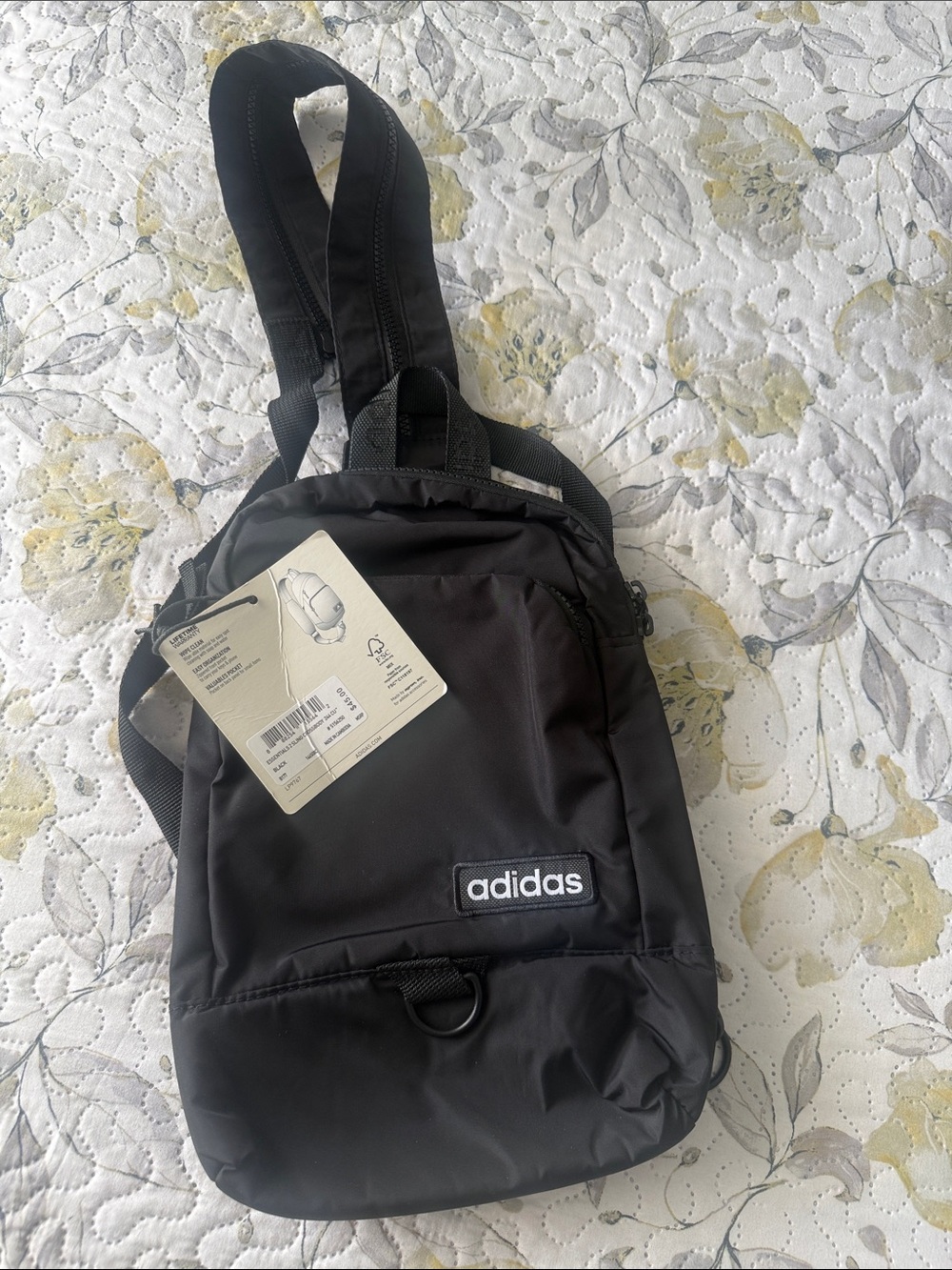 Adidas Black Crossbody Sling Pack for Men